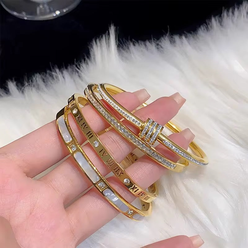 18K Gold Plated Waterproof Anti Tarnish Bracelets