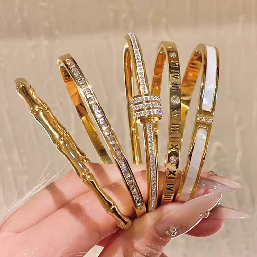 18K Gold Plated Waterproof Anti Tarnish Bracelets