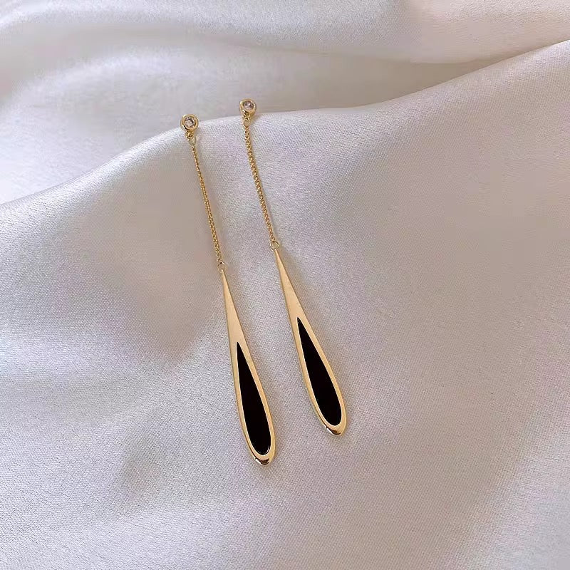 Midnight Drop Dangle Earrings