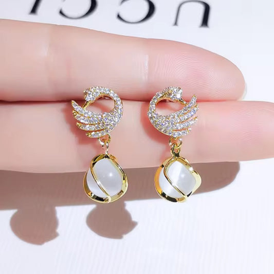 Swan Earrings for Women