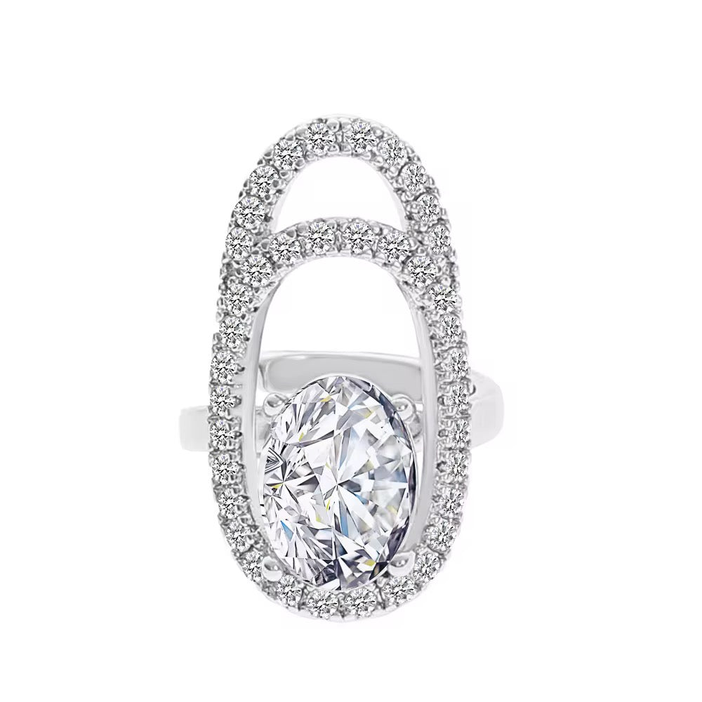 Gold Plated Adjustable FingerNail Ring Set of 5