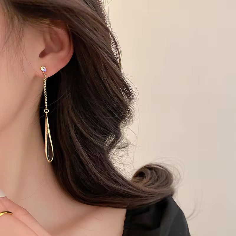 Midnight Drop Dangle Earrings