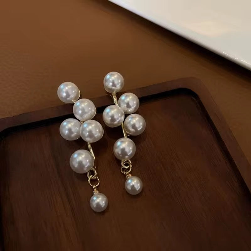 Premium White Pearl Branch Earrings