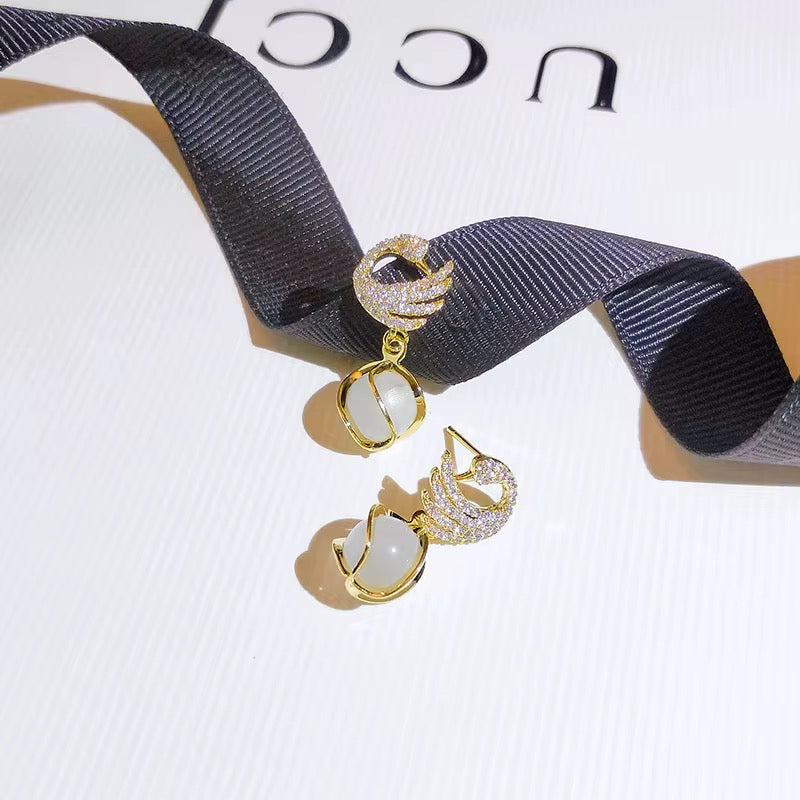 Swan Earrings for Women