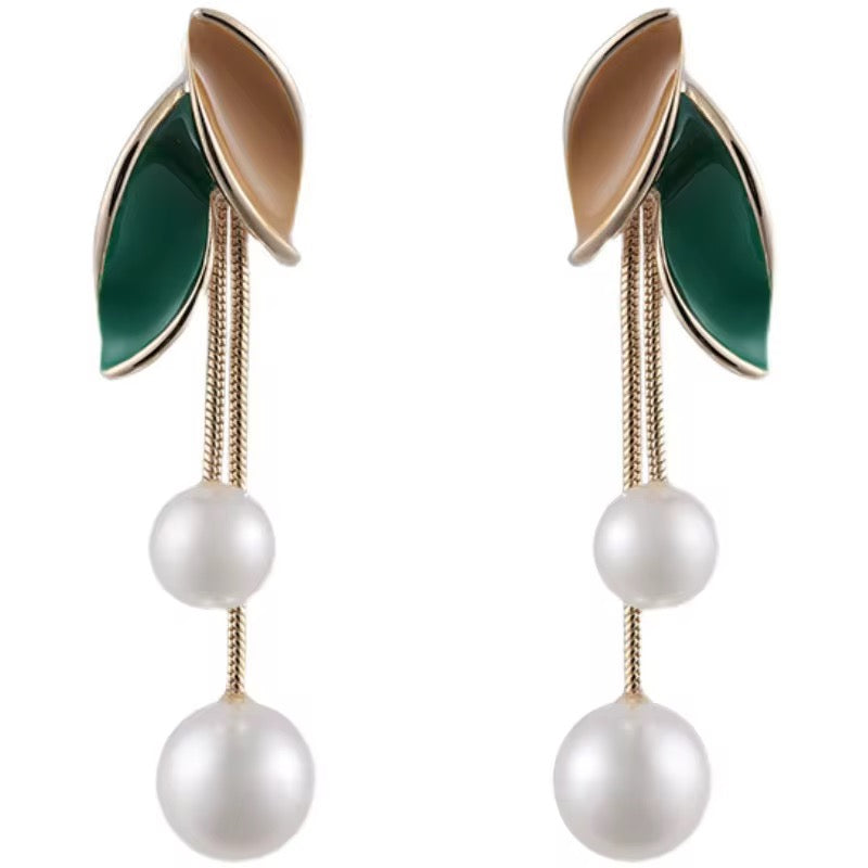 Pearl Leaf Long Tassel