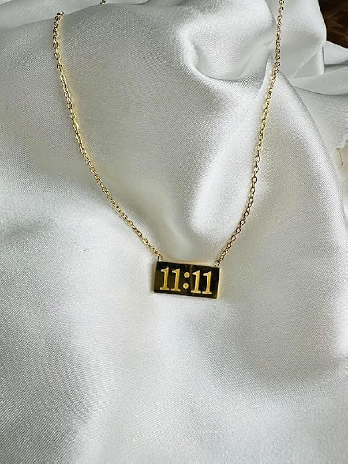 Chic Gold-Tone 11:11 Inspirational Necklace
