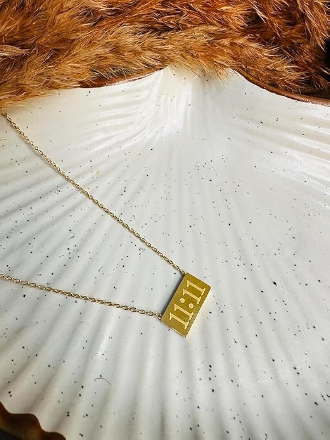 Chic Gold-Tone 11:11 Inspirational Necklace