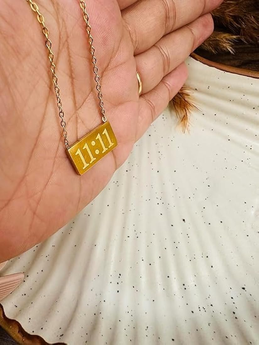 Chic Gold-Tone 11:11 Inspirational Necklace