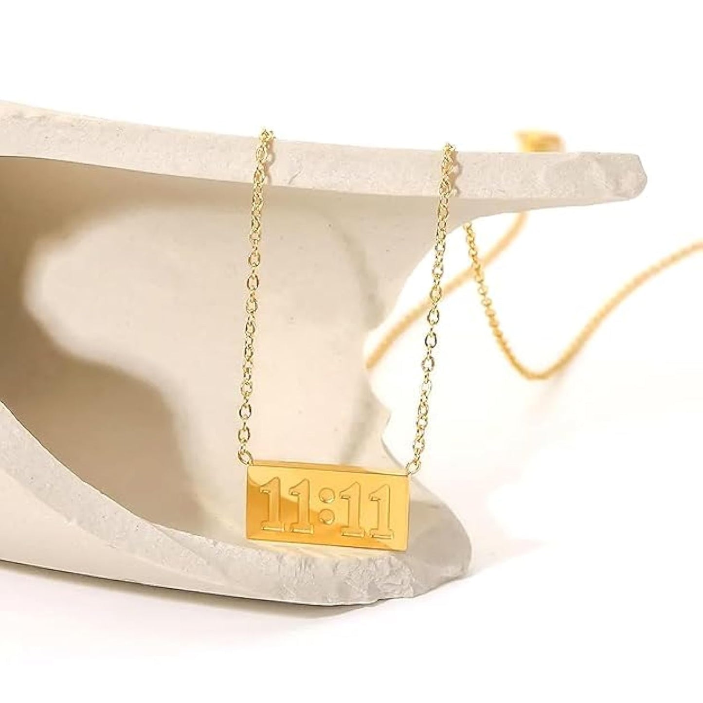 Chic Gold-Tone 11:11 Inspirational Necklace